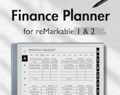 Financial Planner for reMarkable 2, Finance Tracker, Budget Planner, Budget Tracker, Paycheck, Spending Tracker, Expense Tracker Saving