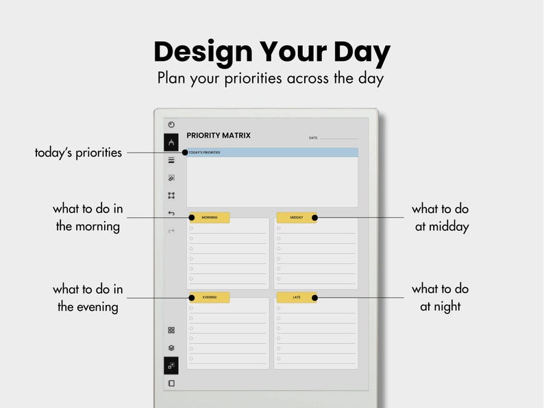 Task Priority Tracker for Remarkable Paper Pro, Templates for ...