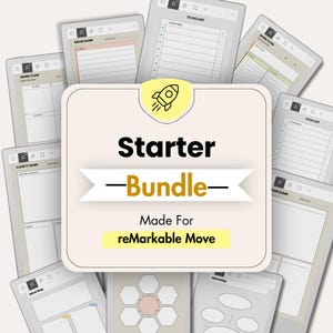 Starterpaket für bemerkenswerte Umzüge, Produktivitätsplaner, digitale Notizbuchvorlage, Aufgabenplaner, Arbeitsplaner, Brainstorming-Mindmap