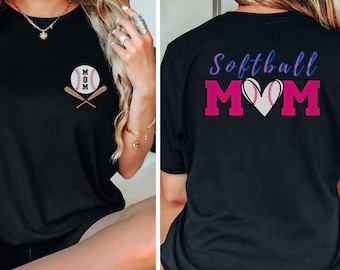softball Mom Short Sleeve Tee, Sports Mom, Game Day, Softball Gifts, Softball Mom Shirt, Softball Shirt, Game Day shirt, Softball mama