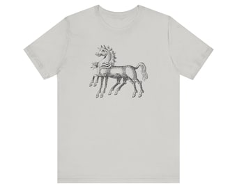Sleipnir | Bella+Canvas T-Shirt | Norse Mythology Vintage Style Tee | Viking Shirt | Silver