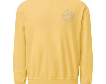 Embroidered Fire Horse | Comfort Colors | Lightweight Fleece | Butter