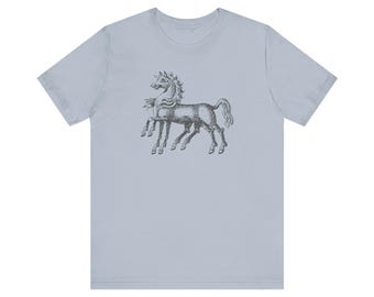 Sleipnir | Bella+Canvas T-Shirt | Norse Mythology Vintage Style Tee | Viking Shirt | Light Blue