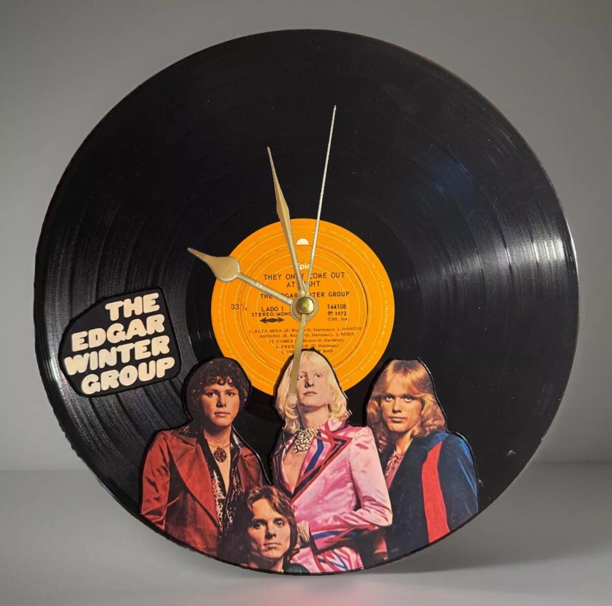 The Edgar Winter Group Vinyl Record and Cover Art Wall Clock - Etsy