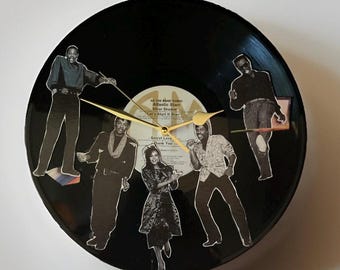 Atlantic Star - Mentre la band gira: orologio da parete con disco in vinile e copertina