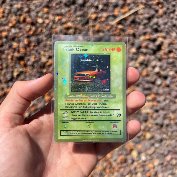 Frank Ocean "Nostalgia, ULTRA" Pokémon style OG card