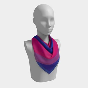 Bisexual Square Silk Scarf Choose Your Fabric Four Sizes image 2