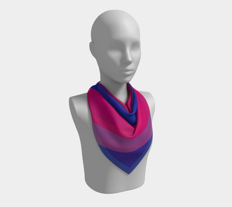 Bisexual Square Silk Scarf Choose Your Fabric Four Sizes image 2