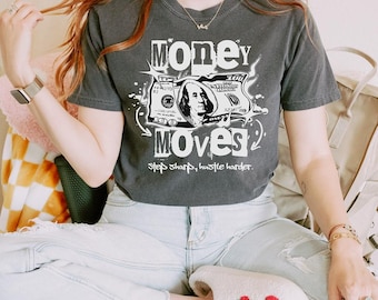 Koszulka Money Moves Unisex, koszulka Financial Advisor, koszulka Wealth Manager, odzież Personal Finance, koszulka Budgeting