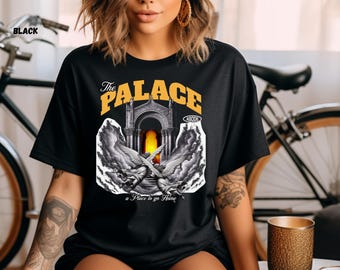 The Palace Graphic T-shirt, Soft Cotton Palace Graphic Tee, High