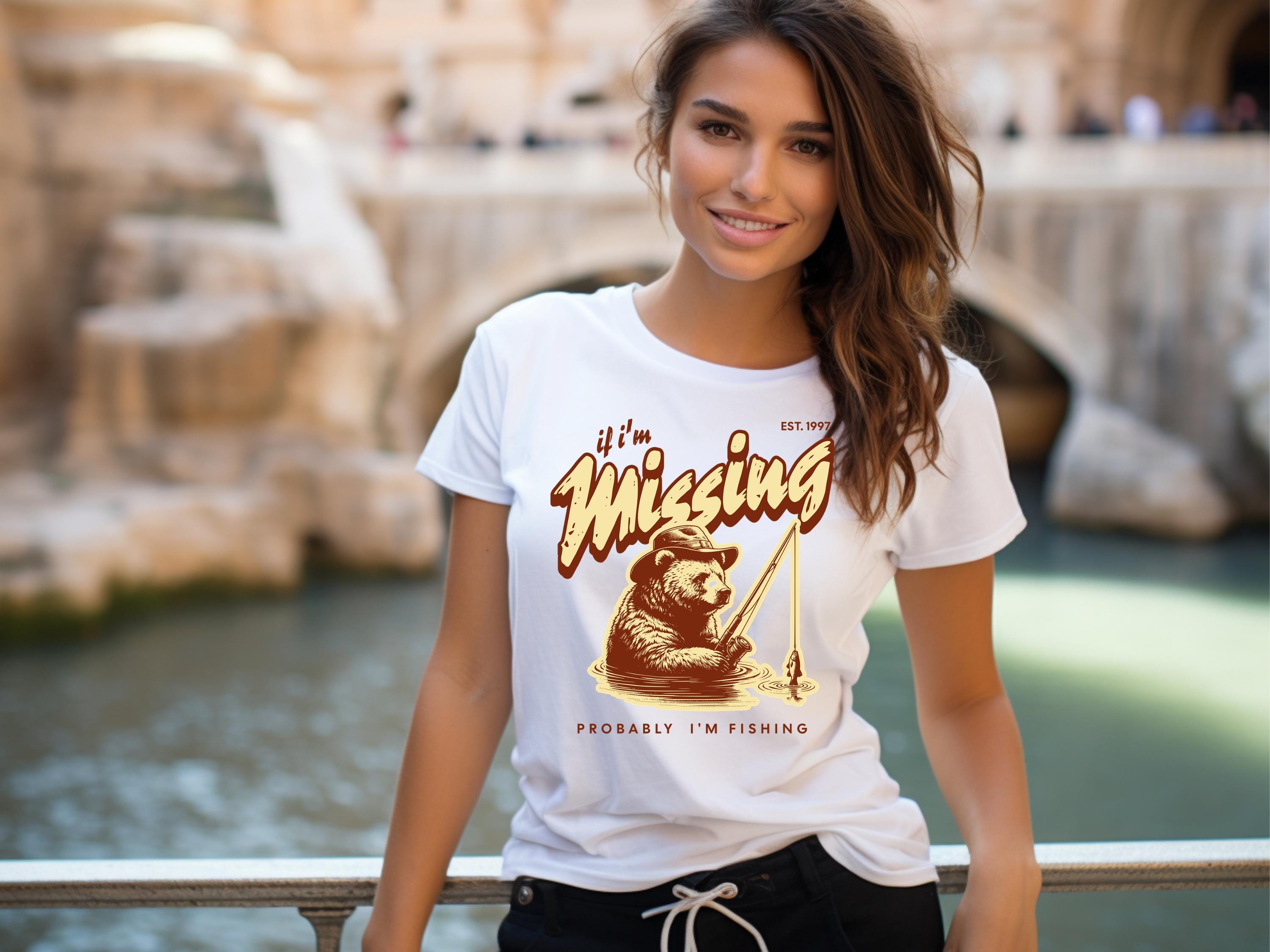 If I'm Missing, I'm Probably Fishing T-shirt, Funny Fishing T