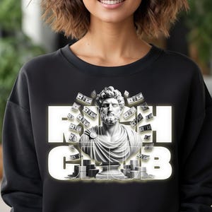 Rich Club Unisex Heavy Blend Sweatshirt - Luxury Vibes Top, Exclusive Rich People Shirt, High Society Apparel, Wealthy Lifestyle Tee,