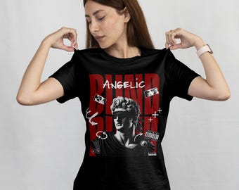 Engel-T-Shirt, Himmlischer Komfort-T-Shirt, Premium-Baumwoll-Engel-T-Shirt, Inspirierendes Engel-Shirt, Göttlicher Komfort-T-Shirt
