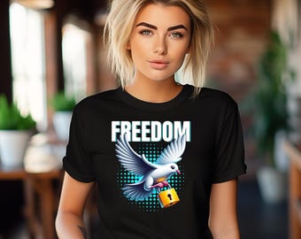 Camiseta de la Libertad, Camiseta Patriótica de la Libertad, Camiseta Inspiradora de la Libertad, Camiseta del Día de la Independencia, Camiseta de los Amantes de la Libertad
