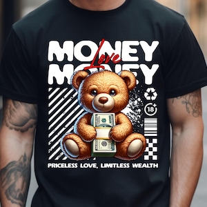 Money Shirt, Comfort Fit Money Tee, Love for Money T-Shirt, Standout Money Design Shirt, Stylish Statement Shirt