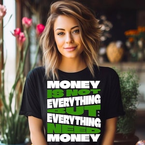 Money Mantra Tee, Finance T-Shirt, Wealth Affirmation Shirt, special gift,  Entrepreneur Tee, Hustler Money Maker, luxury shirt, hustler tee