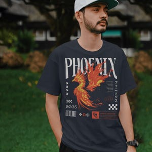 Phoenix Graphic Tee, Rebirth Symbol Shirt, Legendary Phoenix Tee, freebird shirt, old school band tee, retro graphic tee, vintage band tee