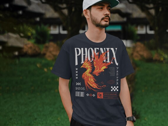日本未発売 レア Phoenix フェニックス バンド Tシャツ M フェニックス グラフィック T シャツ、リバース シンボル シャツ、伝説