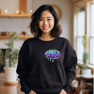 Unique Space-Inspired Sweatshirt, Galaxy sweatshirt, gift for her, science shirt, astronaut sweatshirt, space sweatshirt,