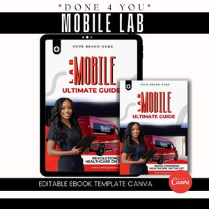 Mobile Lab Service eBook Template Guide / DIY Medical Mobile Lab/ Mobile Lab Concierge / Medical Template / Medical eBook / Medical Business