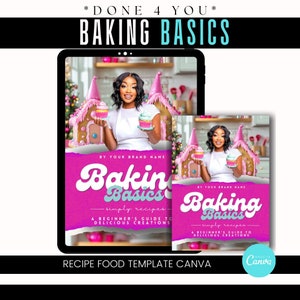 Back-Grundlagen Rezept Canva eBook Template / Kochbuch Guide / Ebook Template Canva / Canva Guide Template/ ebook ebook / Ebook Template / Kuchen