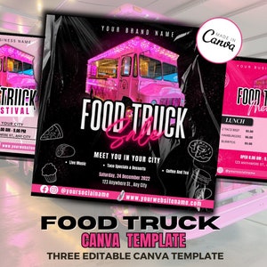 FOOD menu template / food truck menu template / food menu / canva template menu / Instagram template / ig template / Food truck Menu