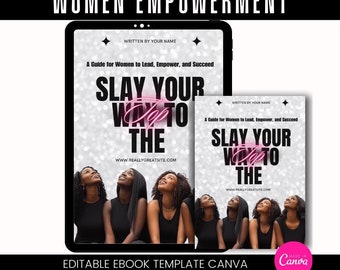 Frauen Empowerd eBook Template / Canva E-Book Template / Canva Guide Template / Digital E-Book / Digital Women Empower E-Book / plr - Mrr