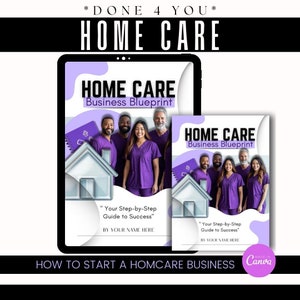 Home Care Service Flyer / DIY Home Care Service Ebook / Pink Home Care senior / Medical Template / Booklet flyer / Home Care Guide / CNA