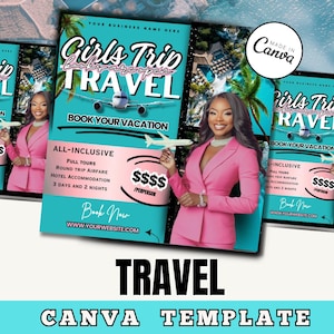 TRAVEL agent Flyer / Travel Agent Canva / Travel Agency / Booking flyer / Travel Agent Template / DIY Travel Agent ig Flyer / Group trip