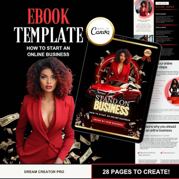 Ebook Template Canva, 28 page , Done For You Lead Magnet, Canva Workbook Template for Coaches and Creatives, Women Empowerment/BUSINESS 2024