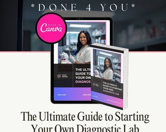 Starting Your Own Diagnostic Lab Guide Ebook / DIY Medical Mobile Lab ebook/ Medical Template ebook / Mobile lab eBook Template / plr / mrr
