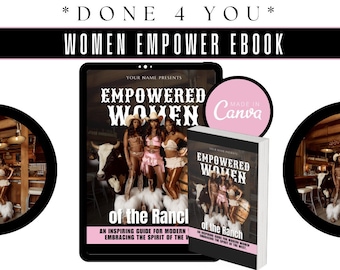 Western Women Empowered eBook Template / Canva E-book Template / Canva Guide template / Digital E-book / Digital Women E-book / plr - Mrr