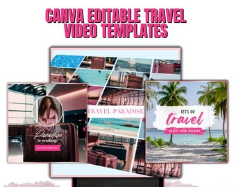 Animated flyer / Motion Flyer / Travel Agent Canva / Travel Agent / Canva Template 2024 / Travel Agent Template / DIY Travel Agent Flyer