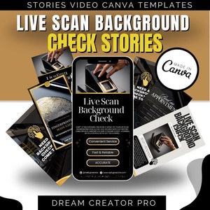 Live Scan Background Check Video / DIY Medical Service / Physical Exam / Medical / health / Drug testing / DNA Testing lab Canva / Motion