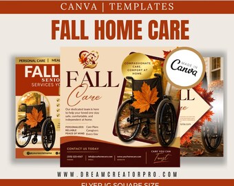 Home Care Service Flyer / Fall template / Medical Template / Medical flyer / Medical flyer Template / CNA