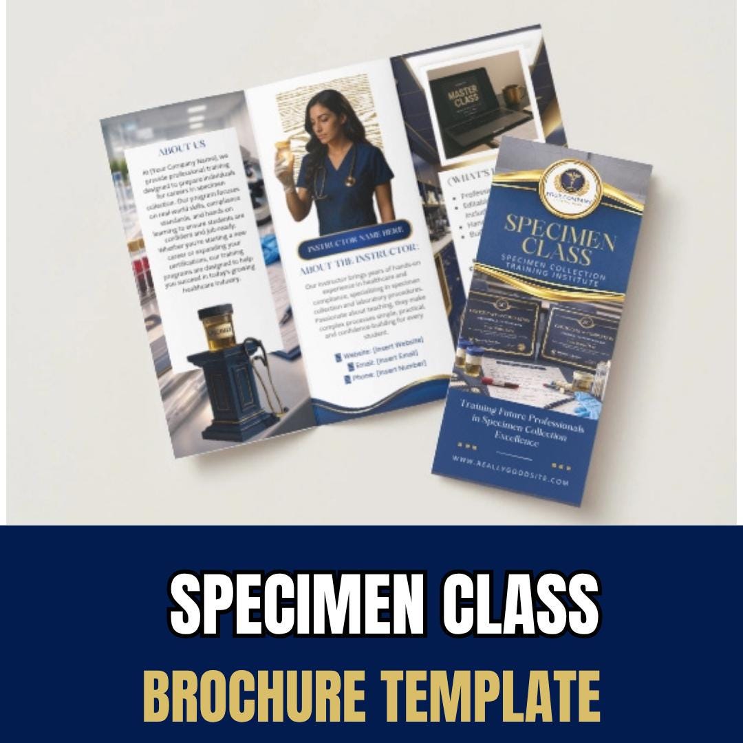 Specimen Collection Template.pdf Specimen Collection Course Brochure Template | Drug Testing Training ...