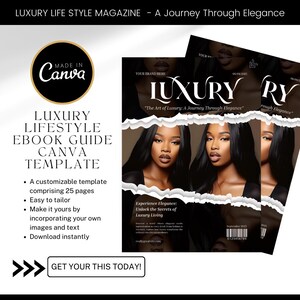 Women Empowered eBook Template / Canva E-book Template / Luxury Lifestyle template / Digital E-book / Digital Empower E-book / plr - Mrr