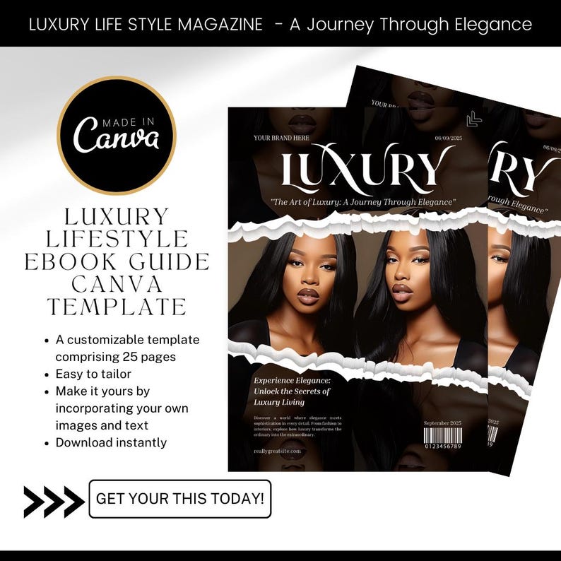 Women Empowered eBook Template / Canva E-book Template / Luxury Lifestyle template / Digital E-book / Digital Empower E-book / plr - Mrr