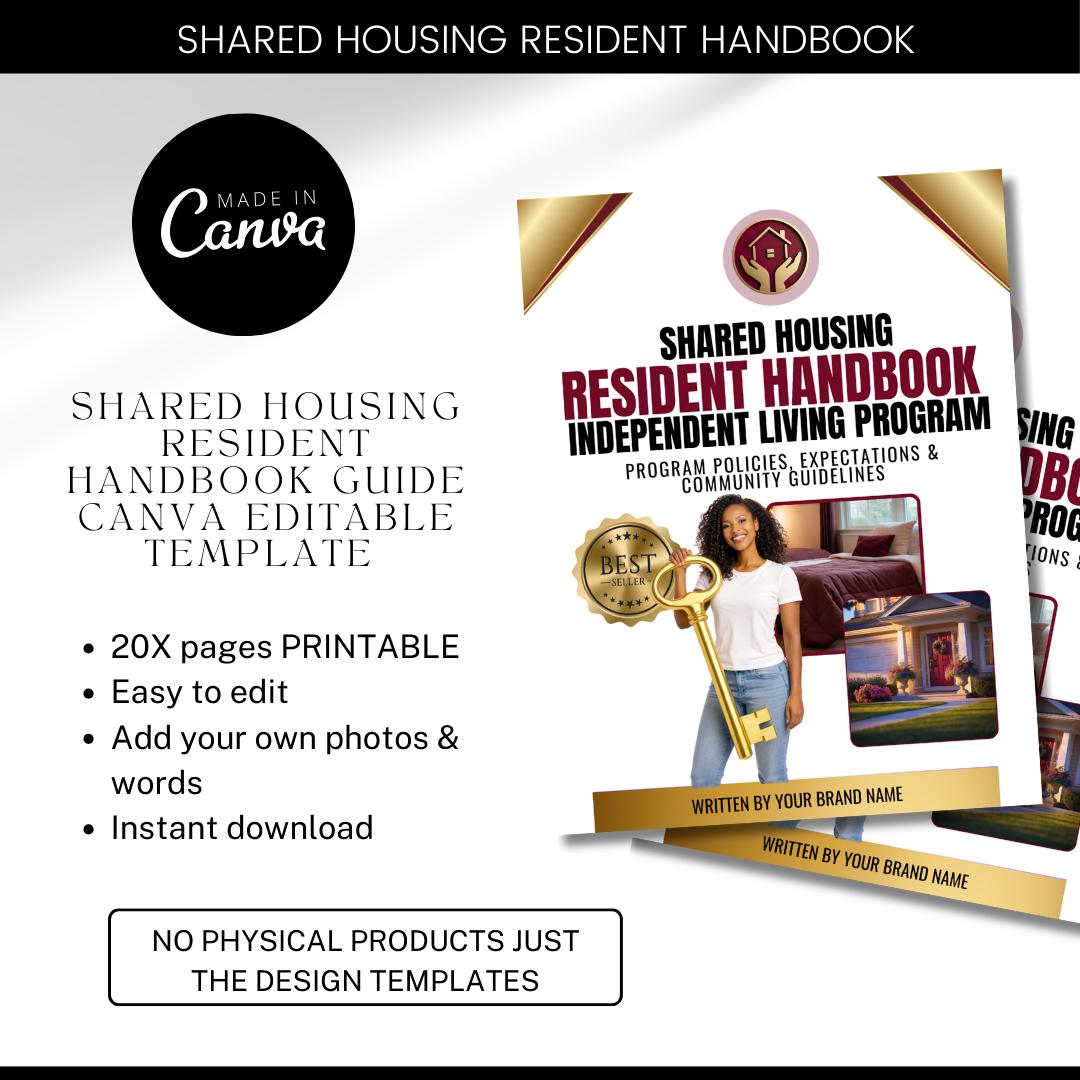 Shared Housing Resident Handbook Template | Transitional Housing ...