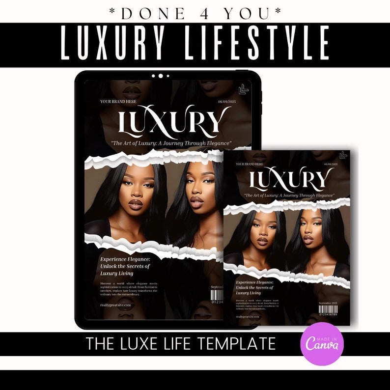 Women Empowered eBook Template / Canva E-book Template / Luxury Lifestyle template / Digital E-book / Digital Empower E-book / plr - Mrr