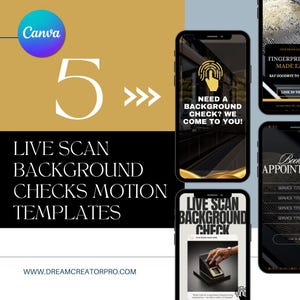 Live Scan Background Check Video / DIY Medical Service / Physical Exam / Medical / health / Drug testing / DNA Testing lab Canva / Motion