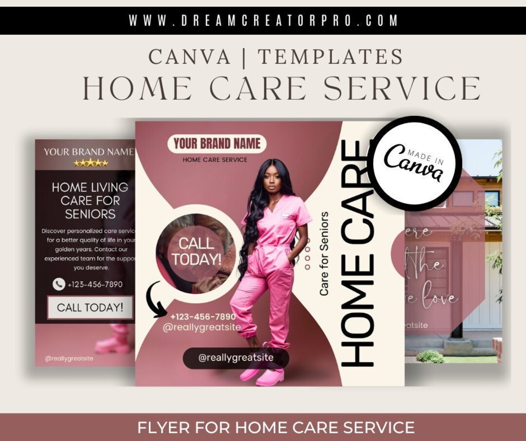 Home Care Service Flyer DIY Home Care Service Flyer Canva Template Il 1080xN.5946378819 7h0i