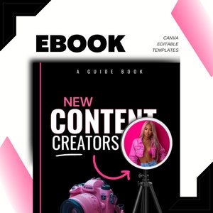New Content Creator Guide / Plr Ebook / Ebook Template / Canva Editable eBook Template / Content Creator Guide Ebook / Course Canva Template