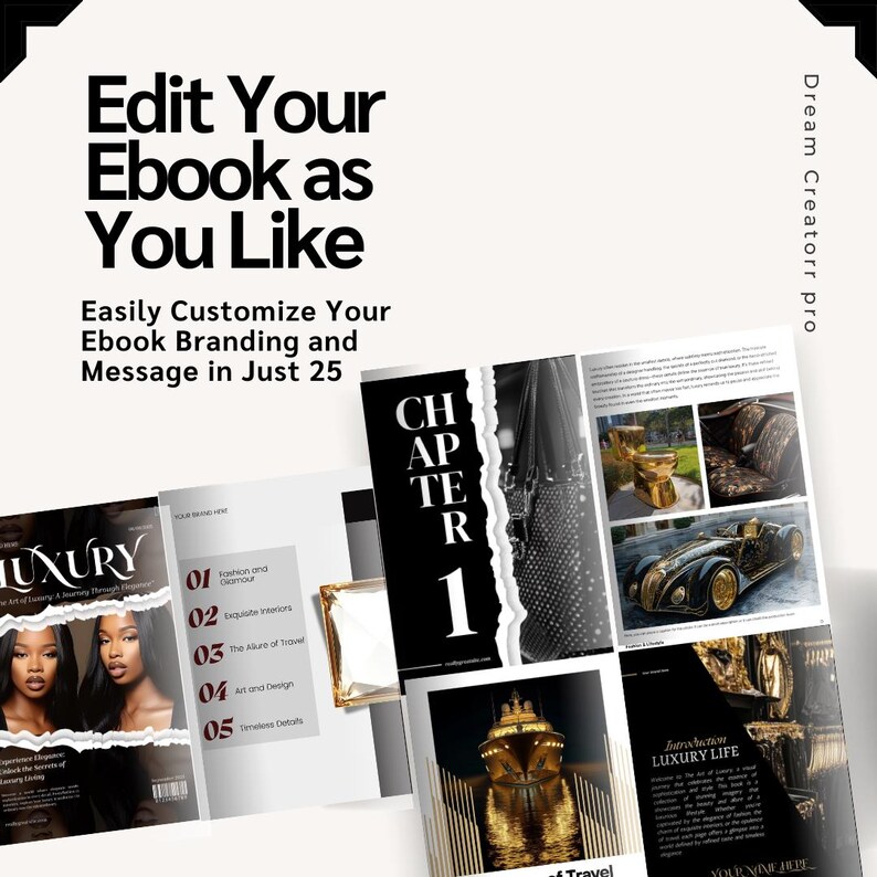 Women Empowered eBook Template / Canva E-book Template / Luxury Lifestyle template / Digital E-book / Digital Empower E-book / plr - Mrr