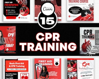Mobile CPR Flyer TEMPLATE / DIY Medical Service Flyer/ First Aid Flyer / Health / Medical flyer / Medical Template / Health Flyer / Class