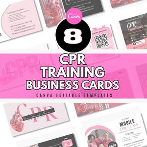 CPR Visitenkarten TEMPLATE / DIY Sanitäts-Flyer / Erste-Hilfe-Flyer / Medizinische Vorlage / Medizinischer Flyer / Gesundheits-Flyer / Klasse Geschäft