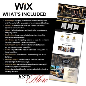Mobile DNA Testing Wix Website / DIY Medical DNA Lab Service Website/ Mobile Dna Concierge / Medical Template / Medical Website / health