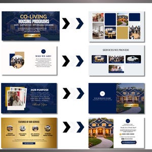 Independent Living Shared Housing Website Template | Editable Canva Site for Transitional Housing, Reentry & Support Services
