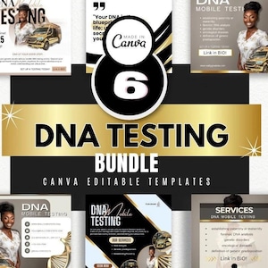 Mobile DNA Testing Flyer / DIY Medical DNA Lab Service Flyer/ Mobile Dna Concierge / Medical Template / Medical flyer / health