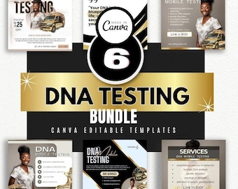 Mobile DNA Testing Flyer / DIY Medical DNA Lab Service Flyer/ Mobile Dna Concierge / Medical Template / Medical flyer / health